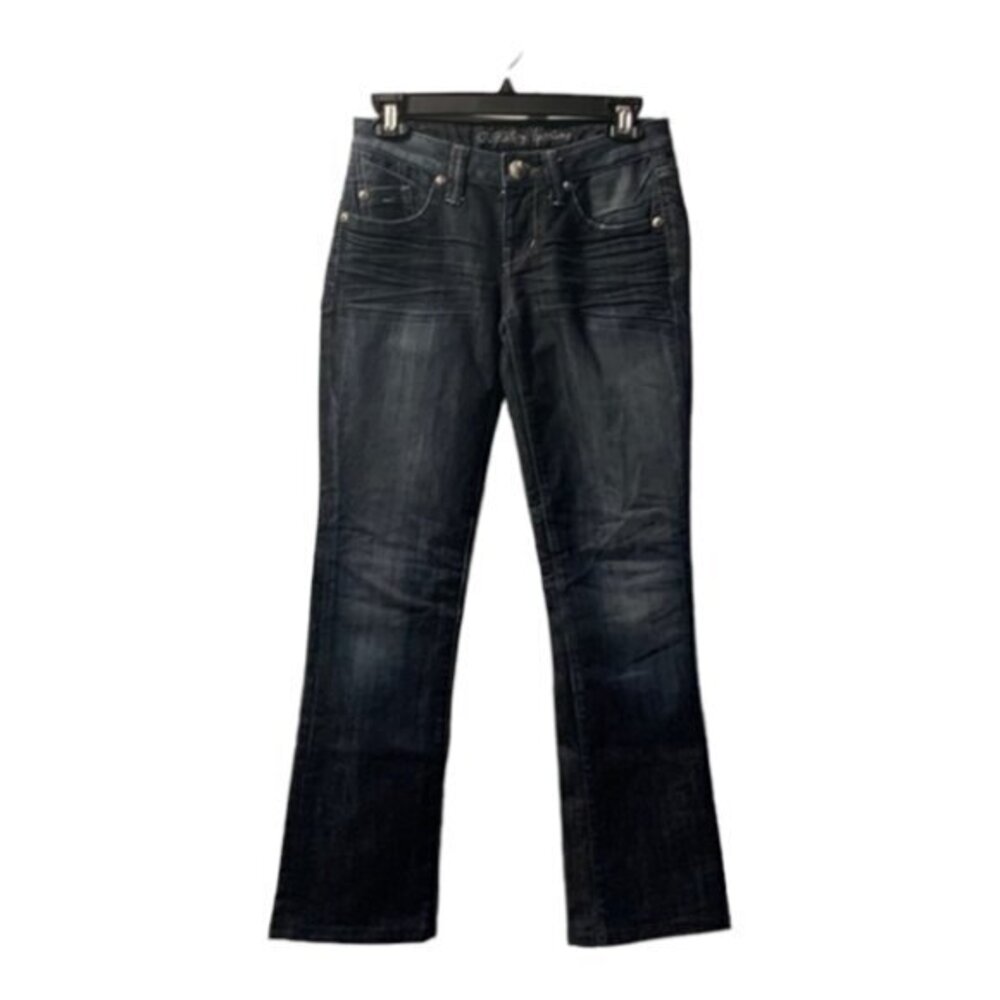 Guess by Mariano Dark Denim Blue Whiskers Bootcut/Straight Jeans Size 25 EUC